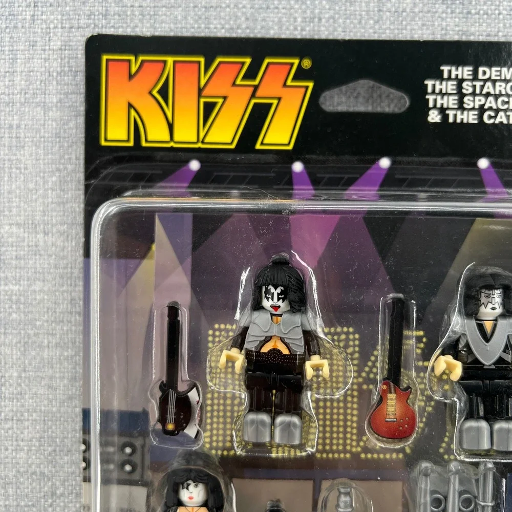 NEW K'NEX KISS Figure Set 41pc Black Rock Band Music Collectible Toy Gift 48585